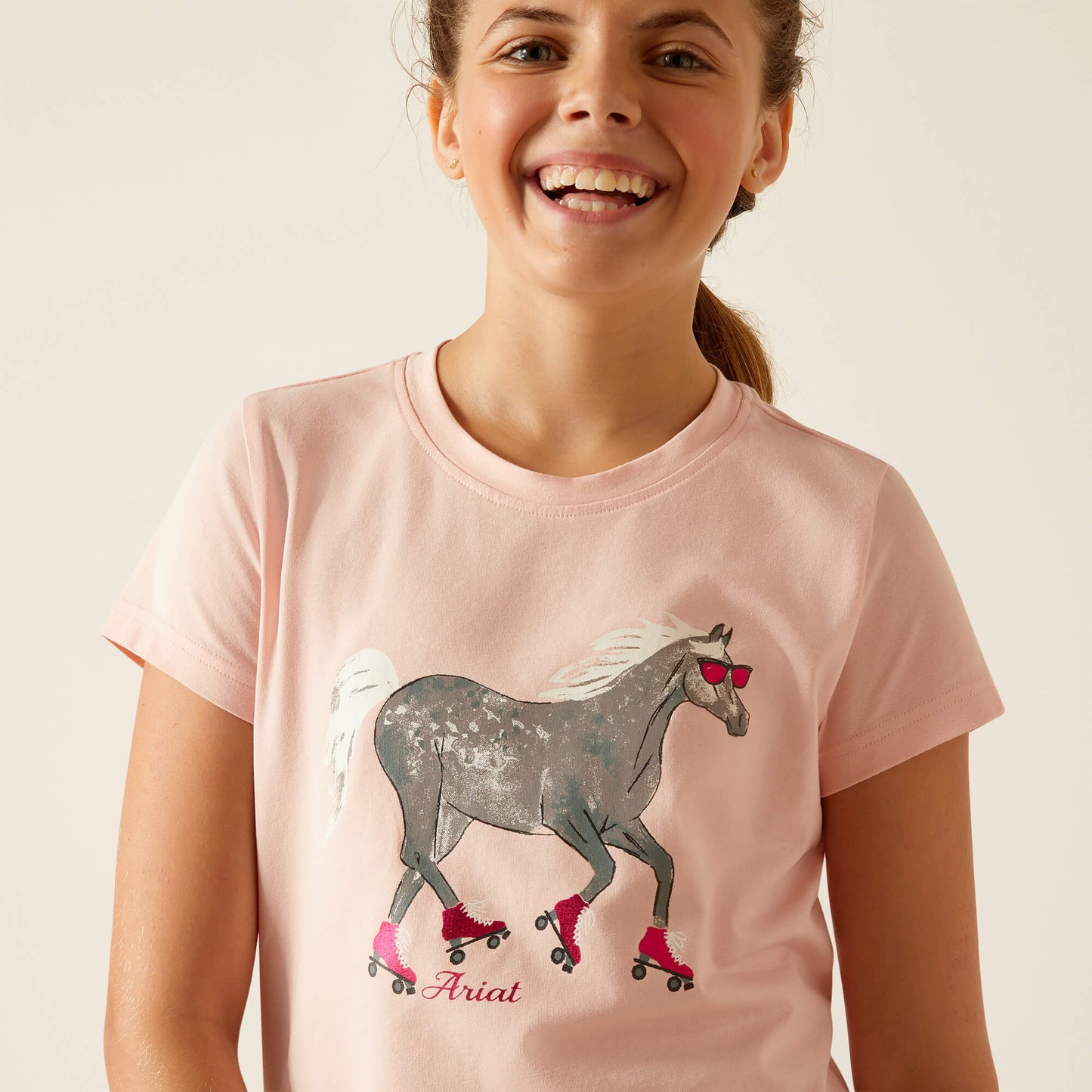 Kids' Roller Pony T-Shirt - Blushing Rose