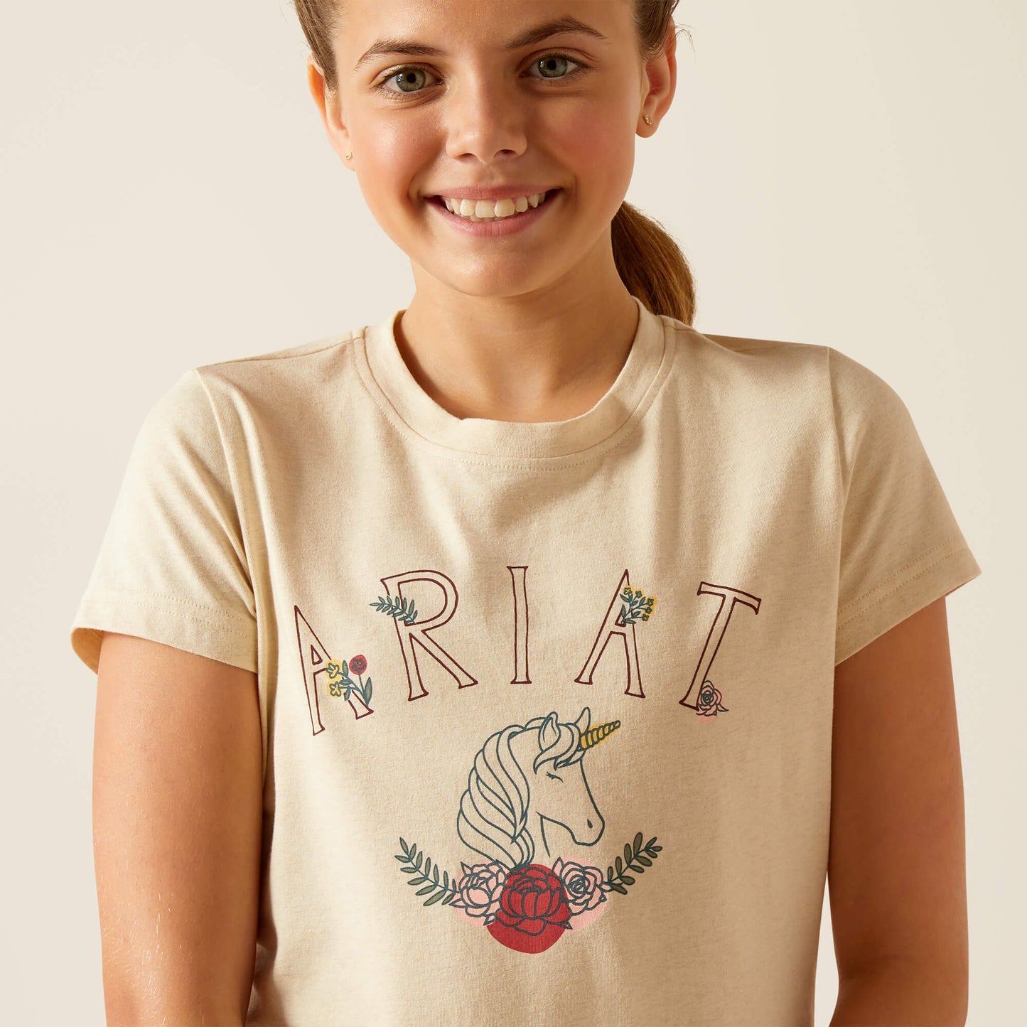 Kids' Unicorn Insignia T-Shirt - Oatmeal Heather