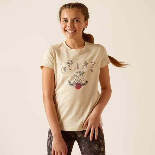 Kids' Unicorn Insignia T-Shirt - Oatmeal Heather