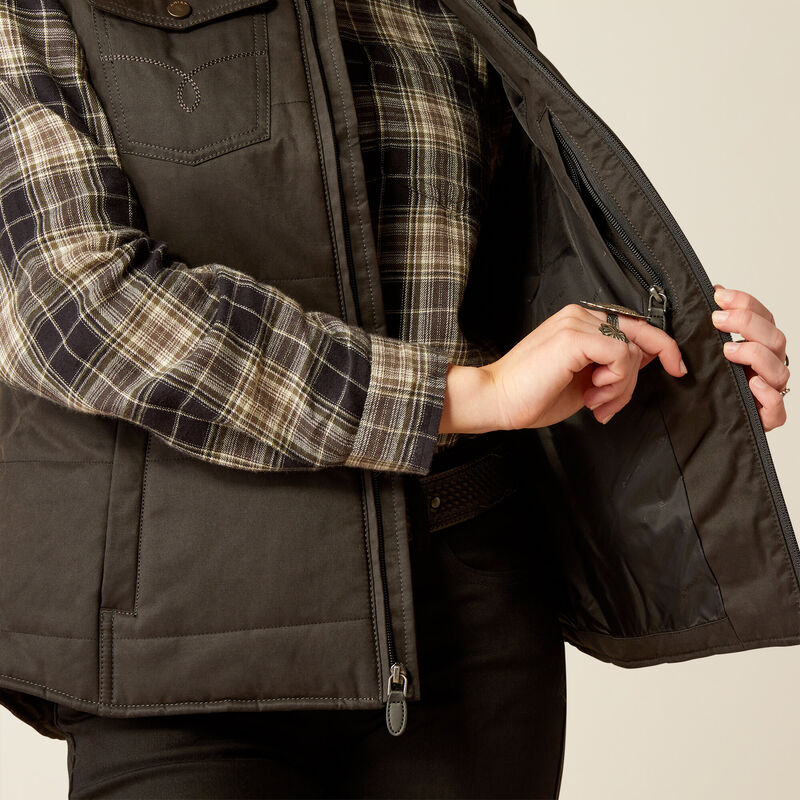 Grizzly Quilted Gilet - Black