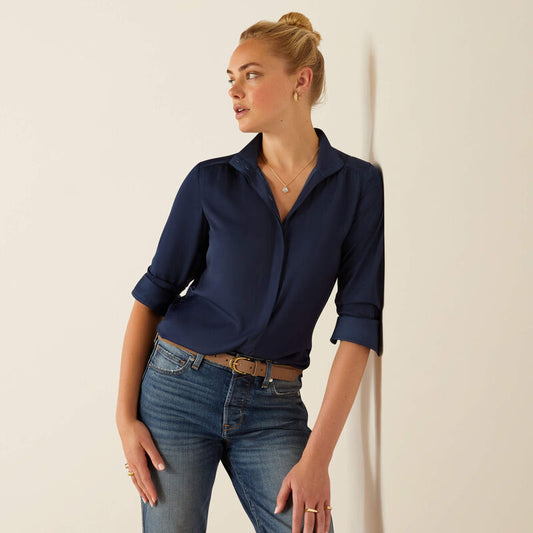 Charolais Blouse - Navy