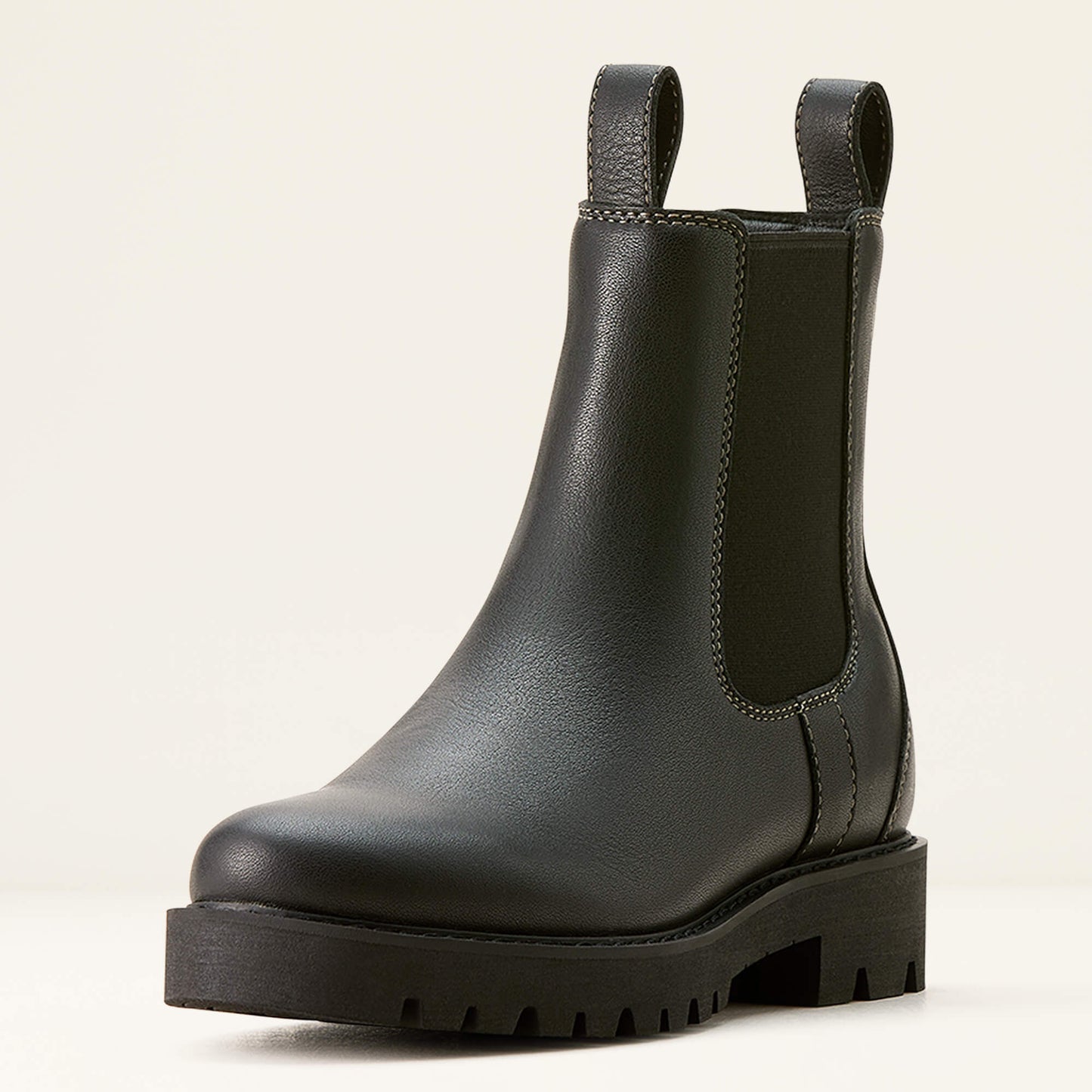 Women's Wexford Lug Mid Waterproof Chelsea Boot - Jet Black