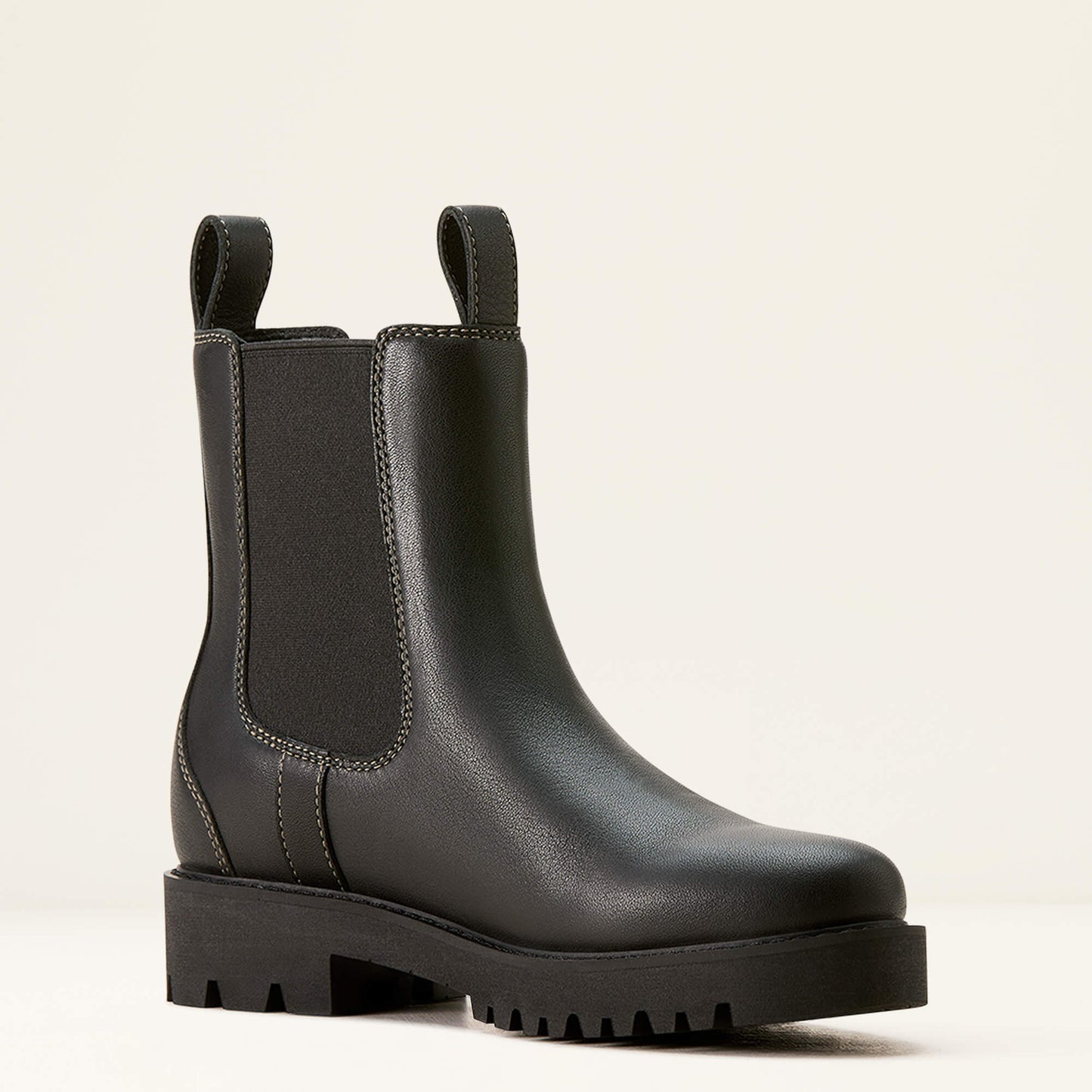 Women's Wexford Lug Mid Waterproof Chelsea Boot - Jet Black