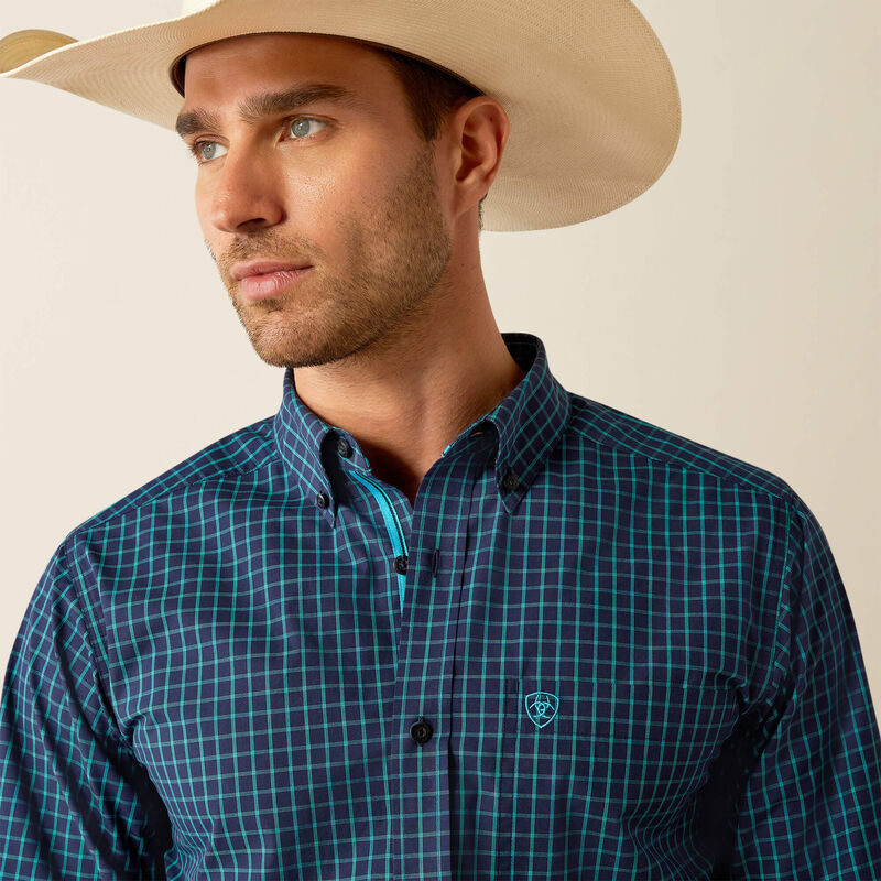 Pro Series Johan Fitted Western Shirt - Navy