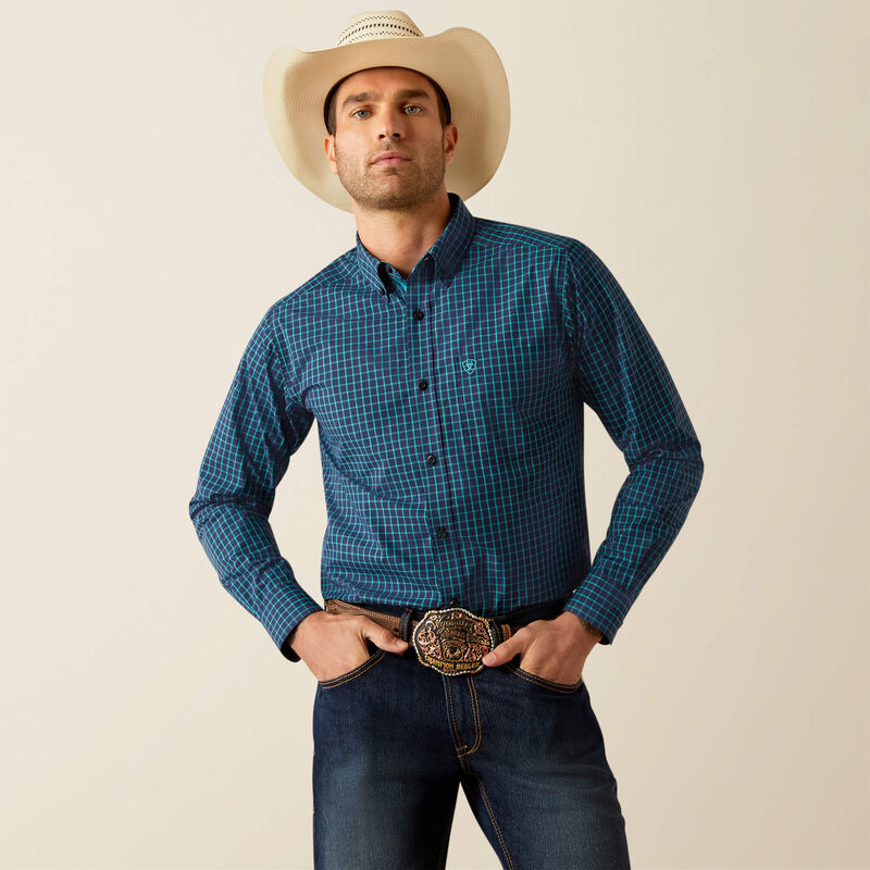 Pro Series Johan Fitted Western Shirt - Navy