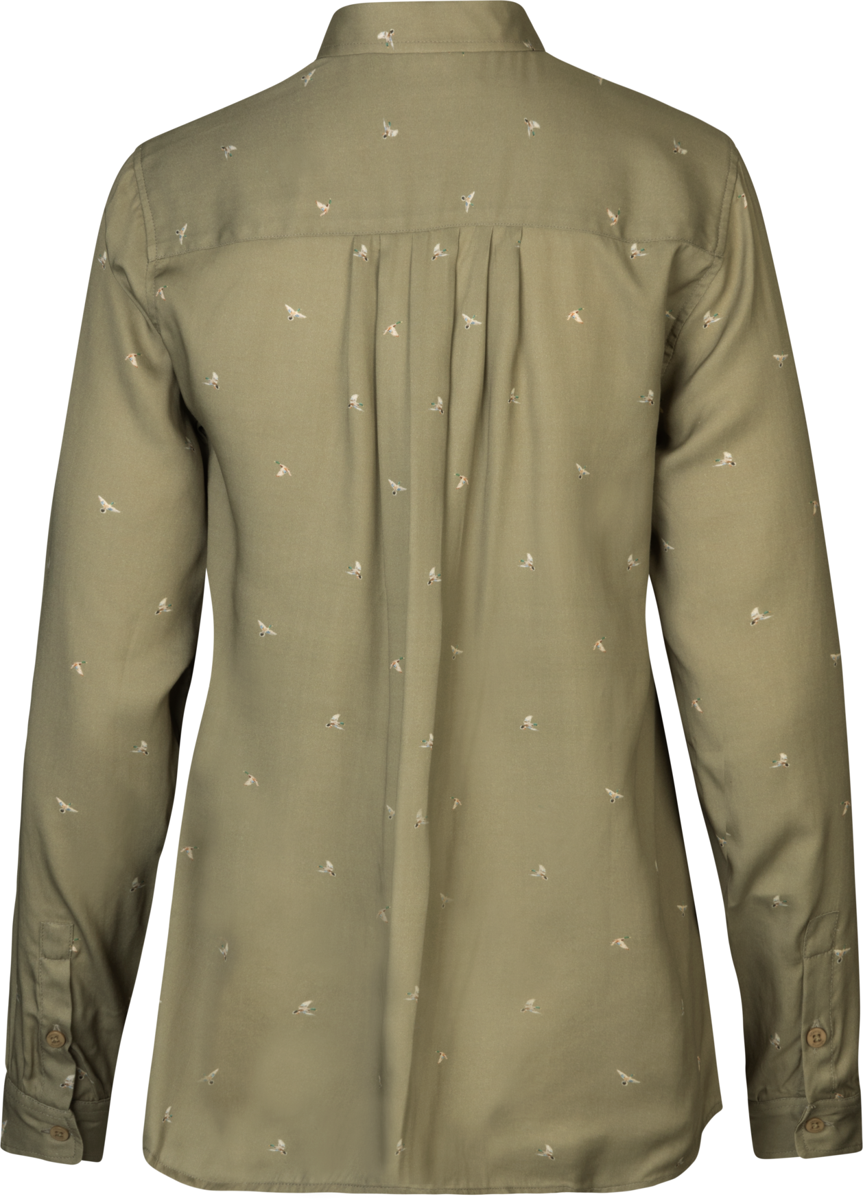 Abigail L/S Shirt - Dust Green/Flying Ducks