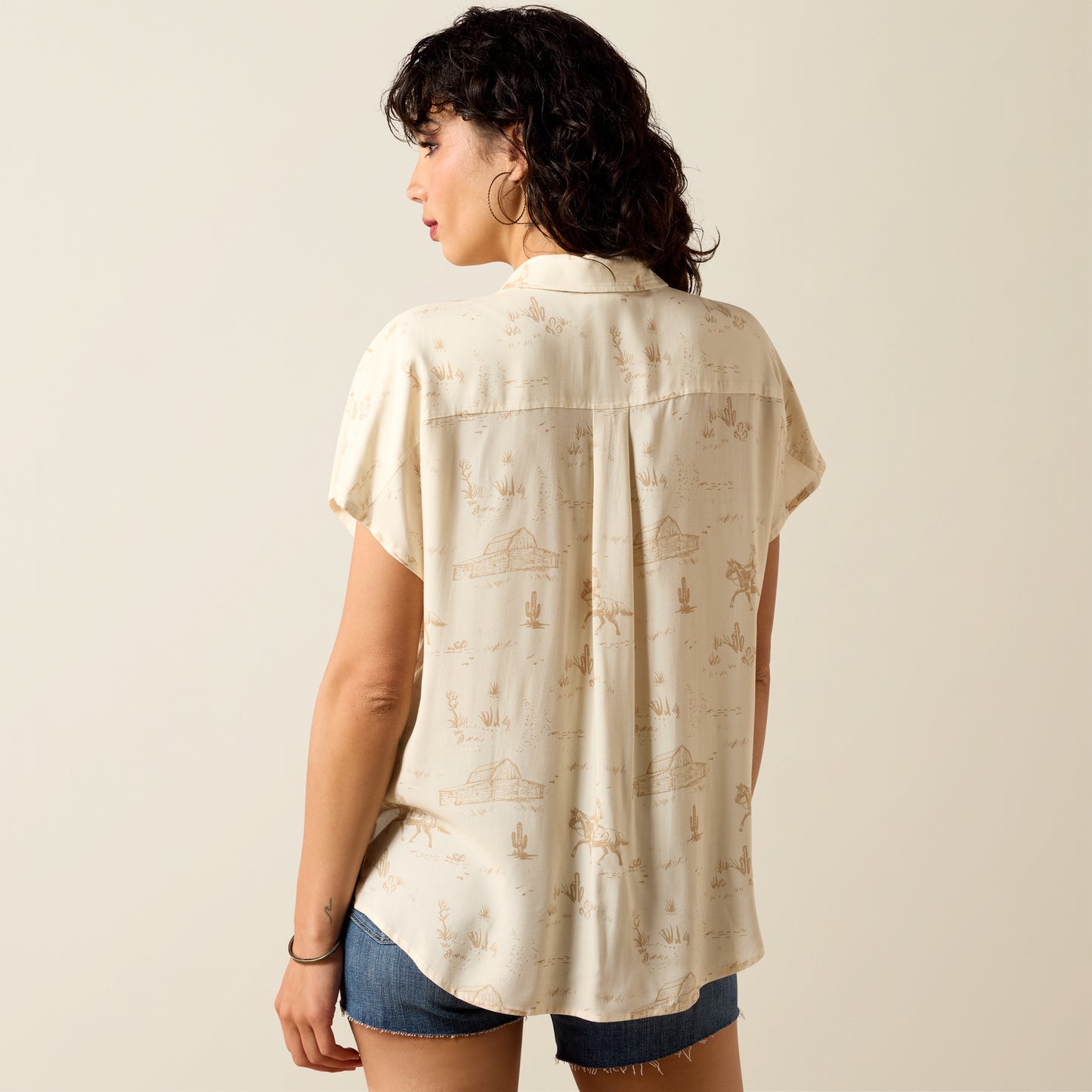 Badlands Western Shirt - Turtledove Ranchscape