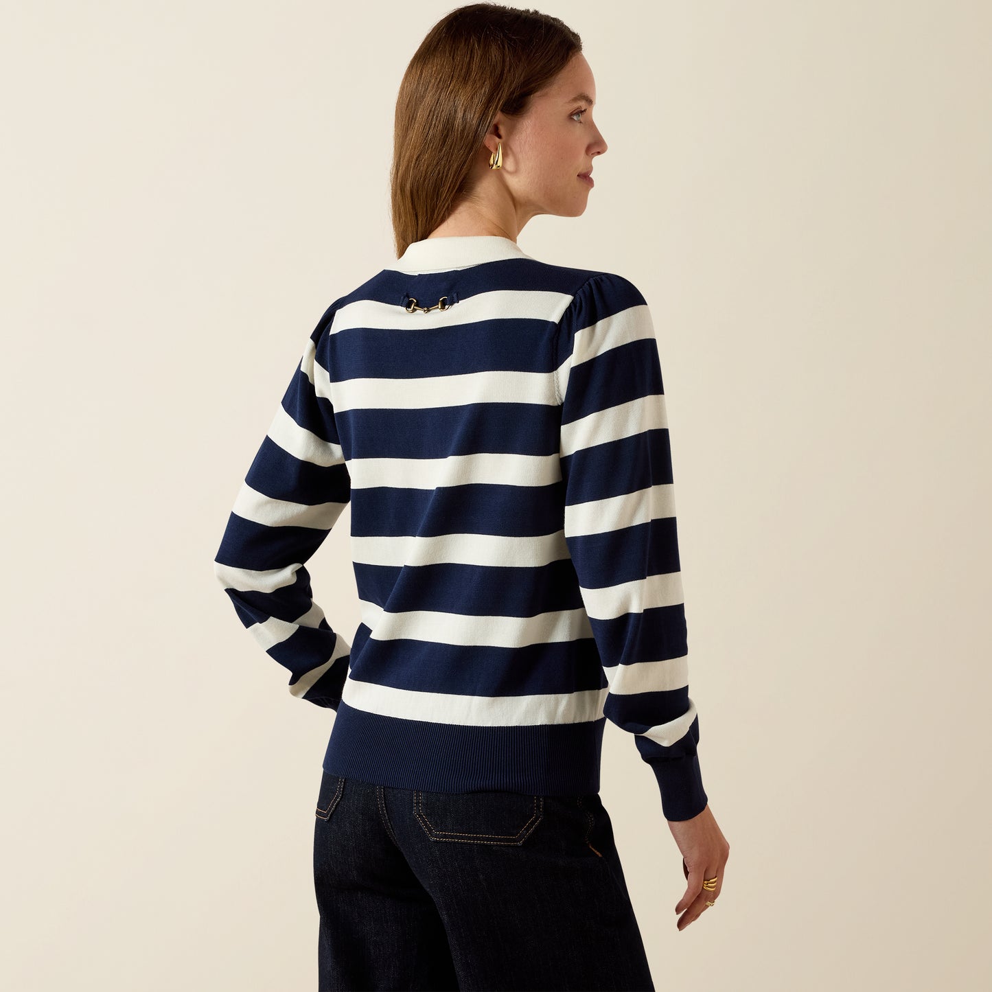Langsett Sweater - Navy Stripe