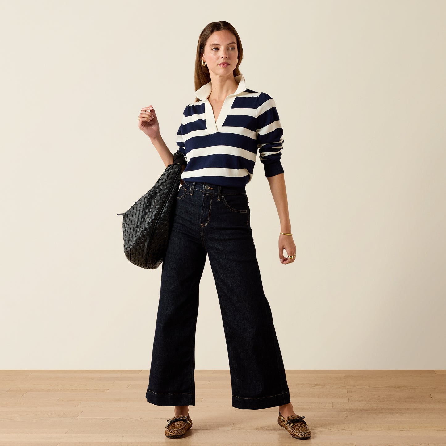 Langsett Sweater - Navy Stripe
