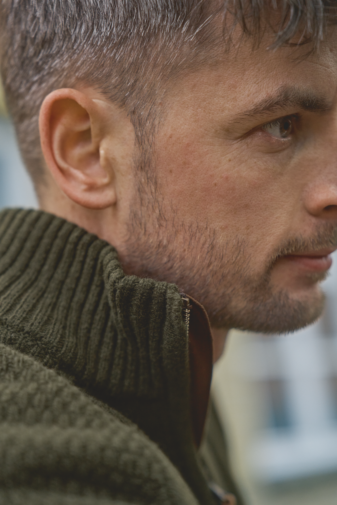 Vincent Merino Half Zip Pullover - Rosin