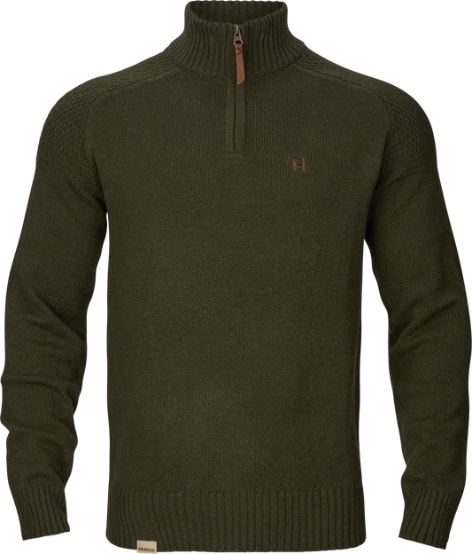Vincent Merino Half Zip Pullover - Rosin