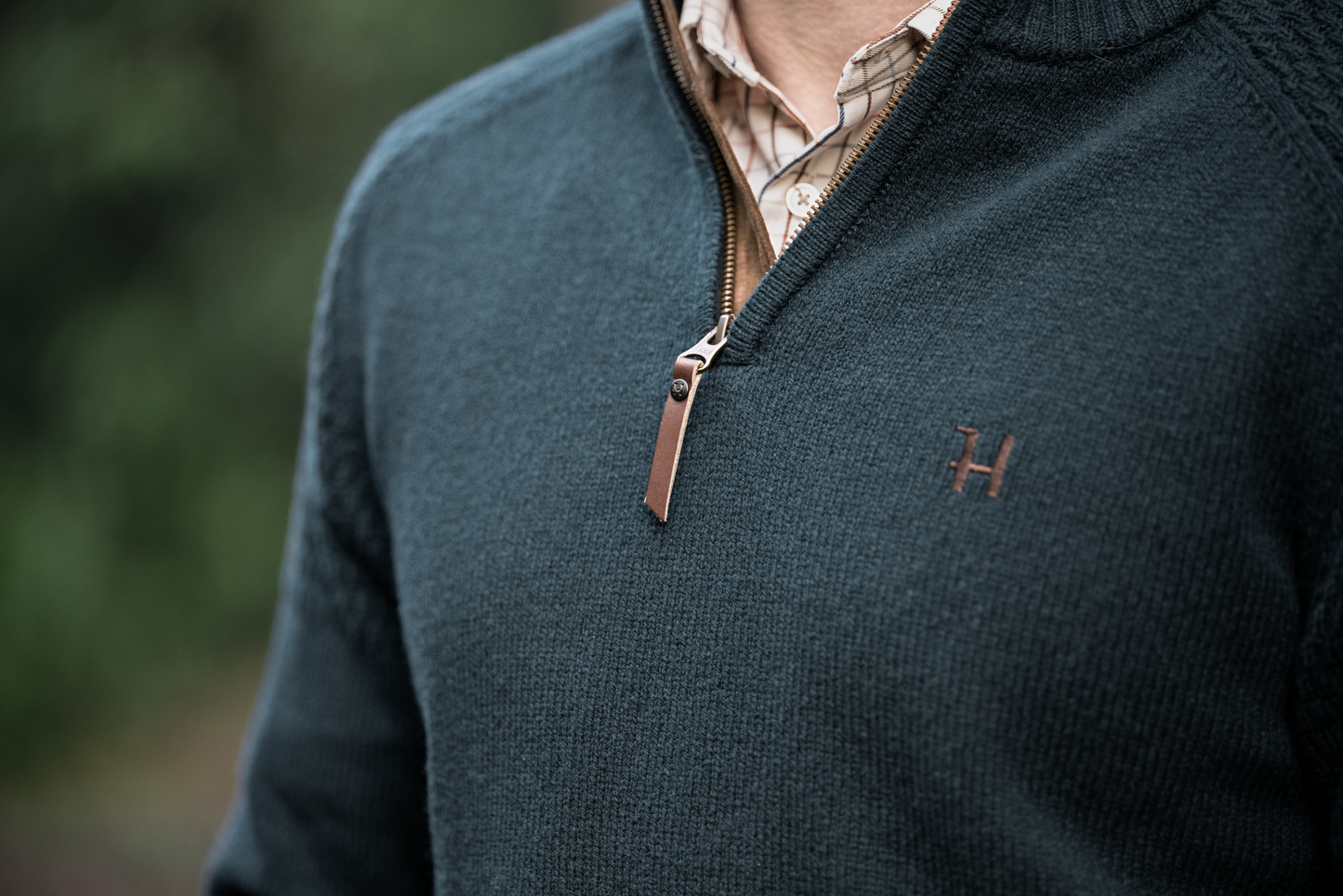 Vincent Merino Half Zip Pullover - Dark Navy