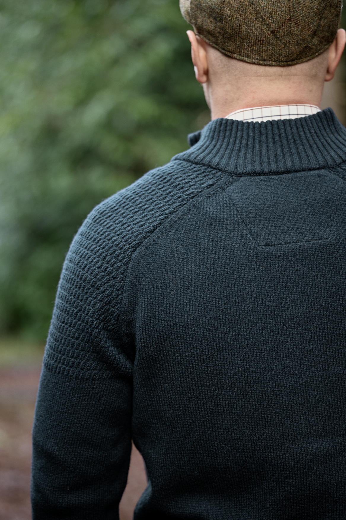 Vincent Merino Half Zip Pullover - Dark Navy