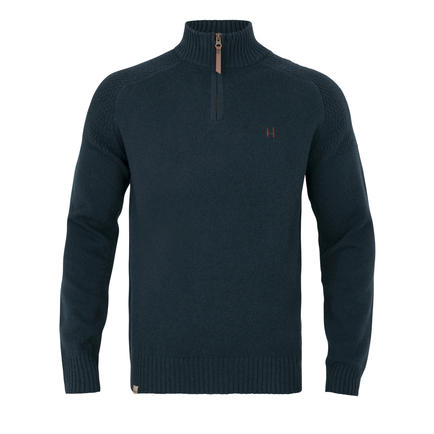 Vincent Merino Half Zip Pullover - Dark Navy