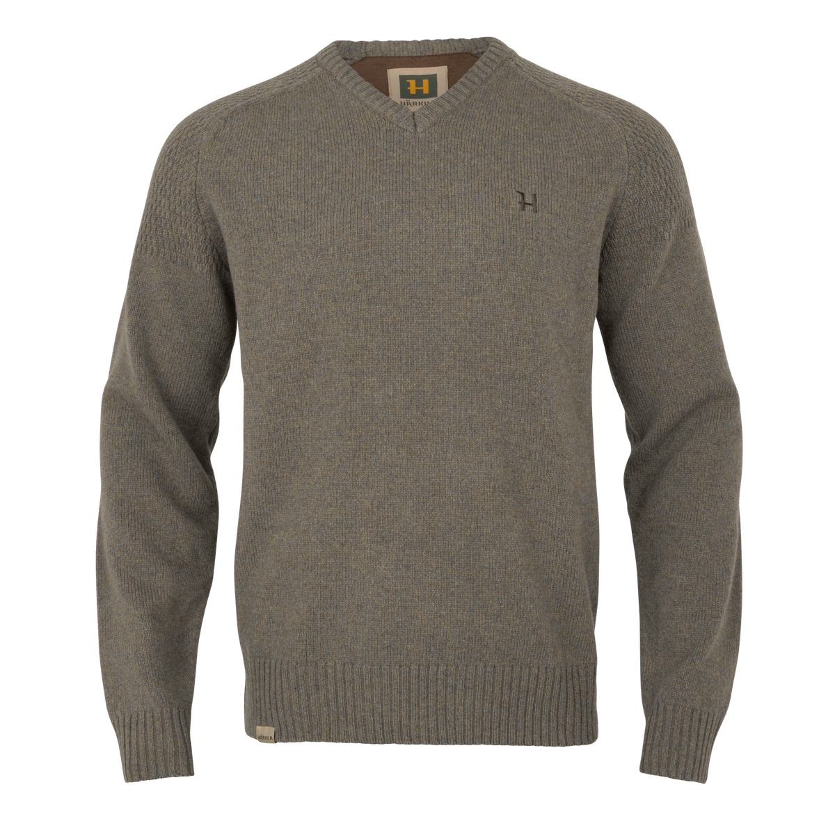 Vincent Merino V-Neck Pullover - Dark Sand