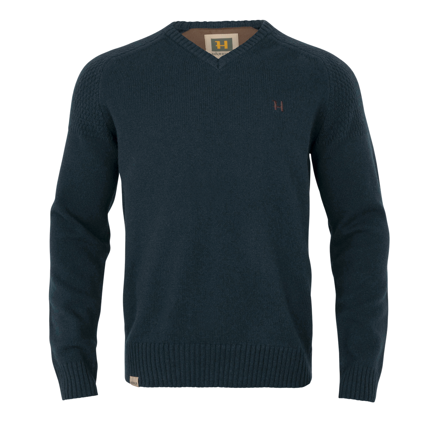 Vincent Merino V-Neck Pullover - Dark Navy