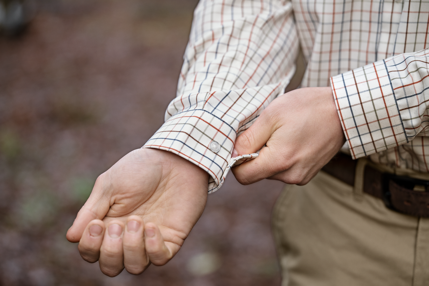 Haywood Wool Blend Shirt - Arabian Spice Check
