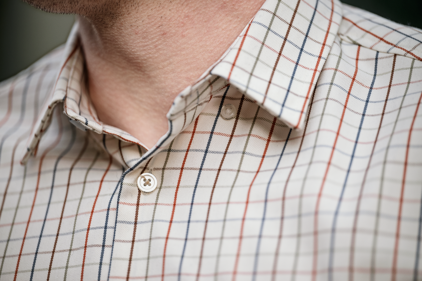 Haywood Wool Blend Shirt - Arabian Spice Check