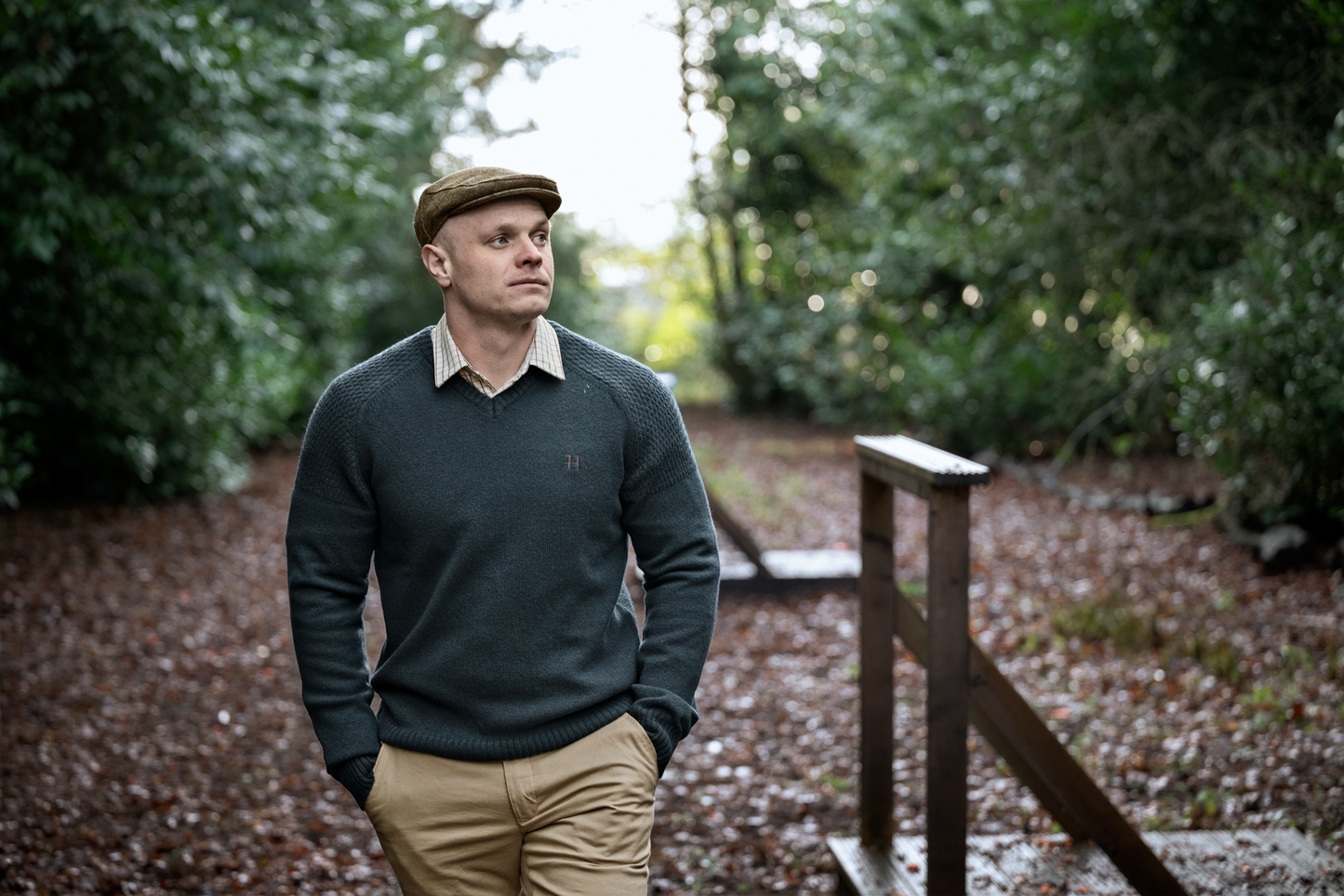 Haywood Wool Blend Shirt - Arabian Spice Check