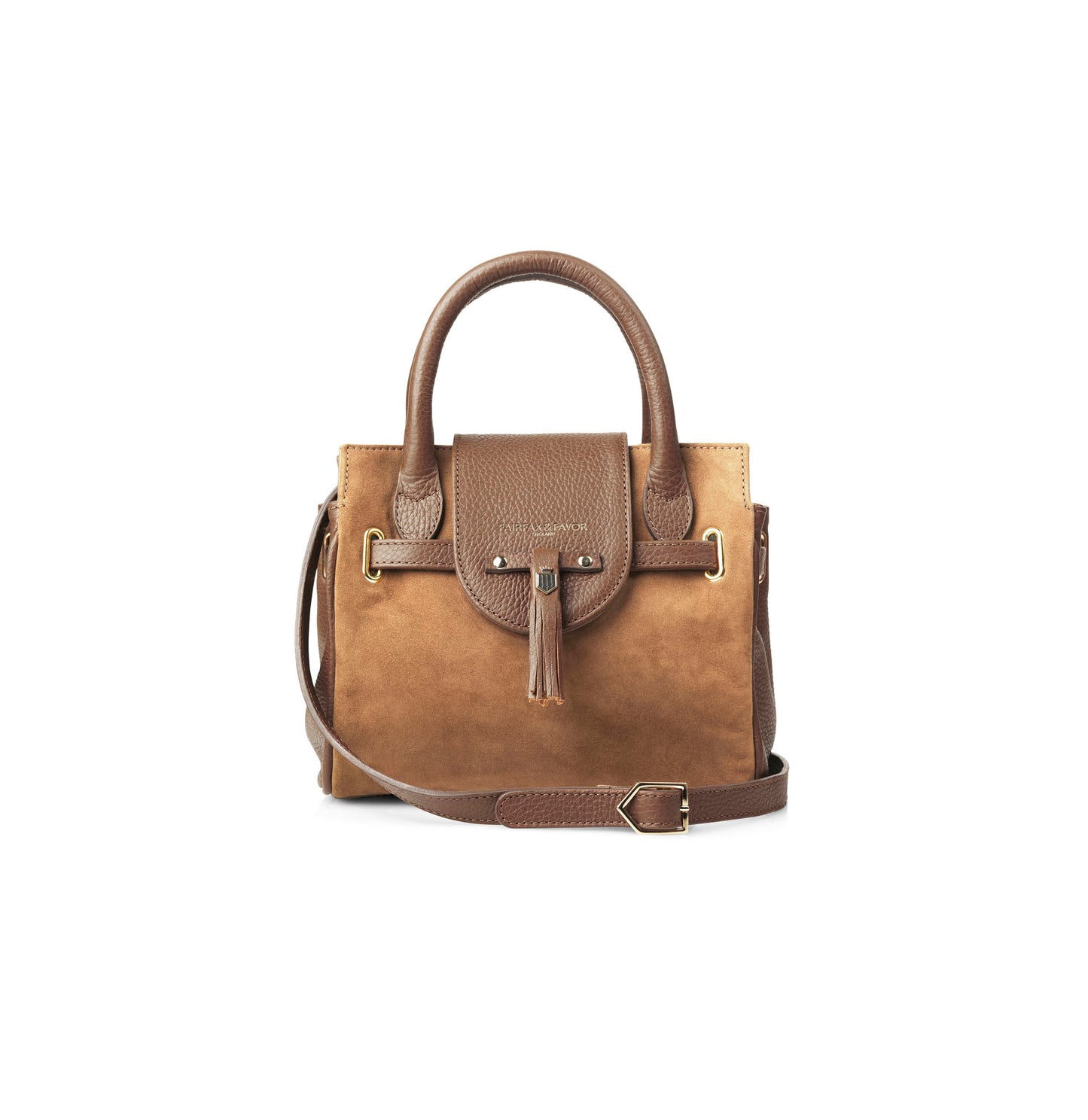 Mini Windsor Handbag - Tan Suede