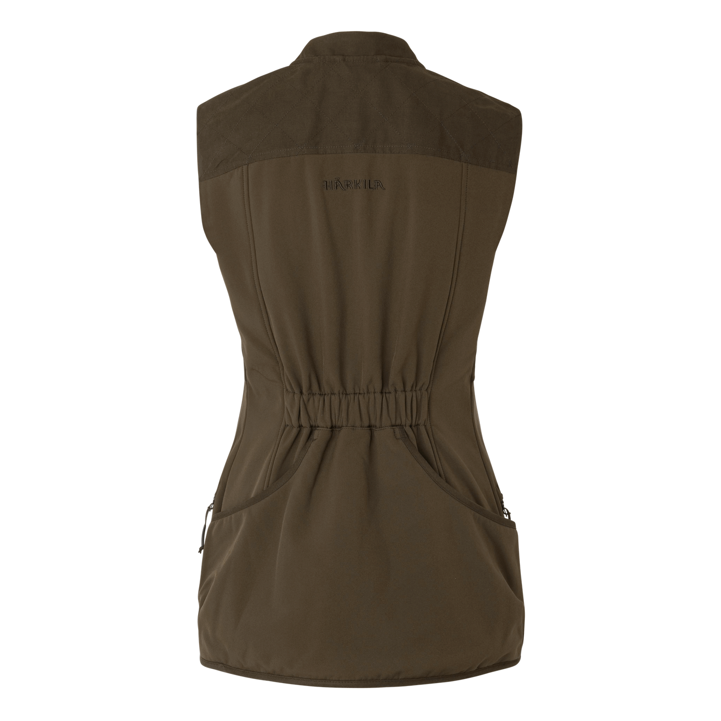 Women's Skye Shooting Waistcoat - Willow Green/Shadow Brown