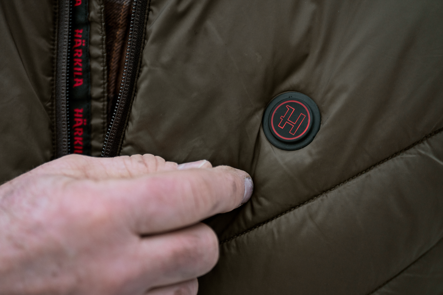 Härkila Heat Insulated Waistcoat - Willow Green/Shadow Brown