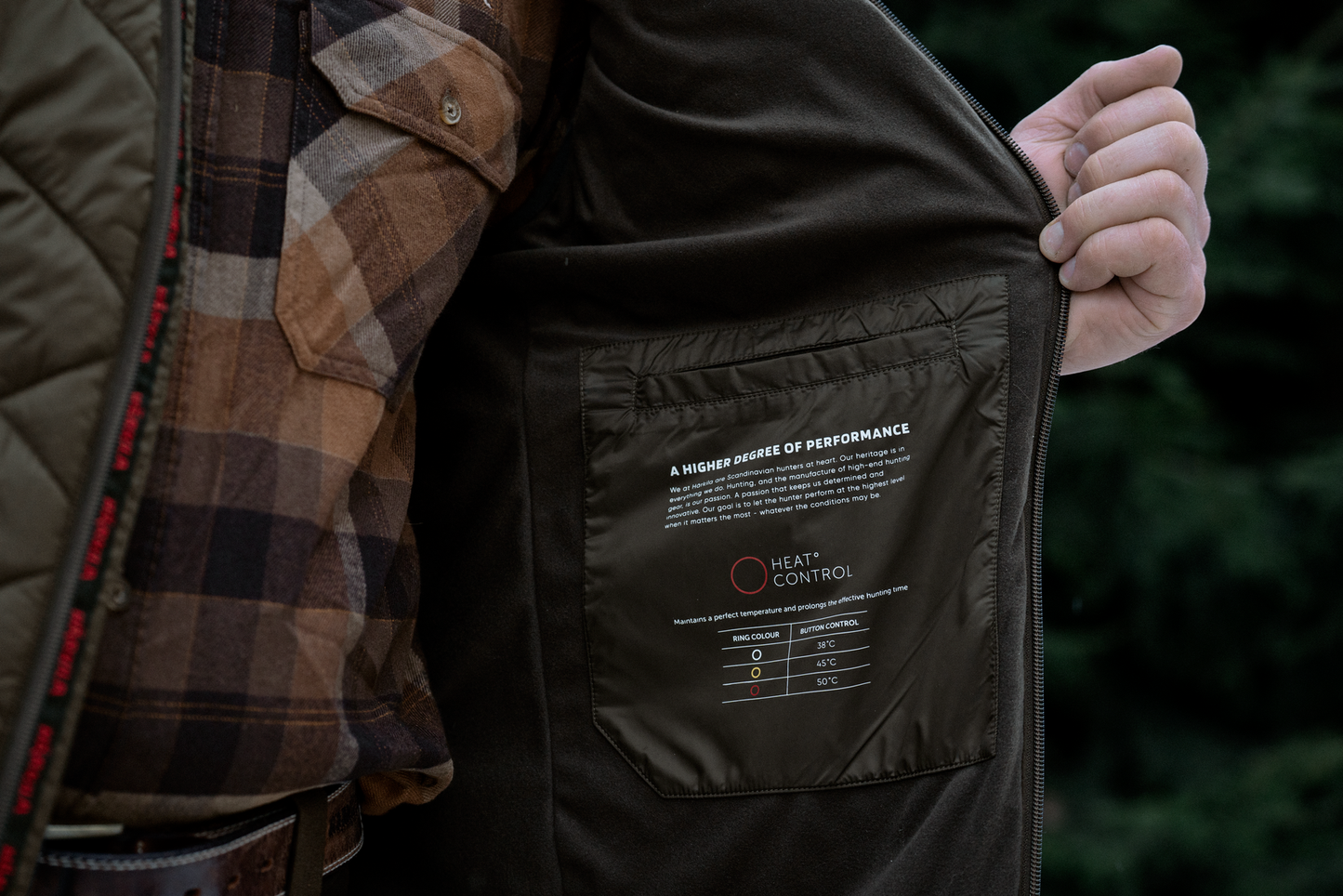 Härkila Heat Insulated Waistcoat - Willow Green/Shadow Brown