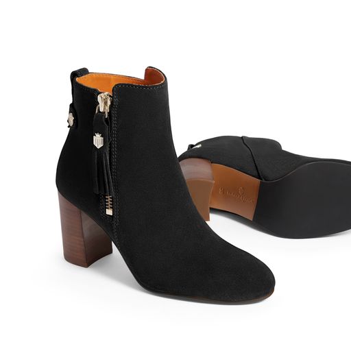 Oakham Ankle Boot - Black Suede