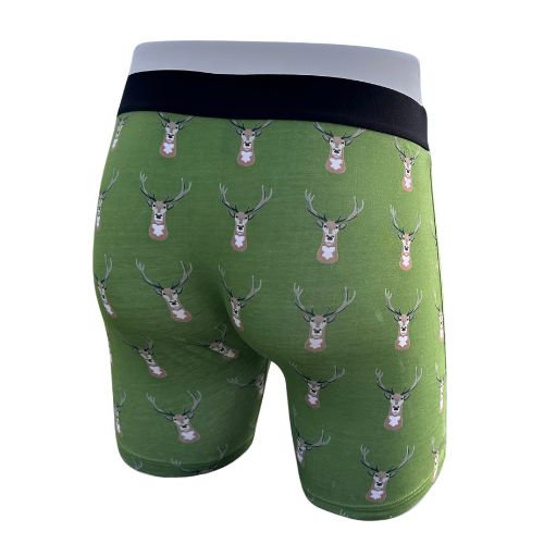 Gamekeeper Green Stag Boxers