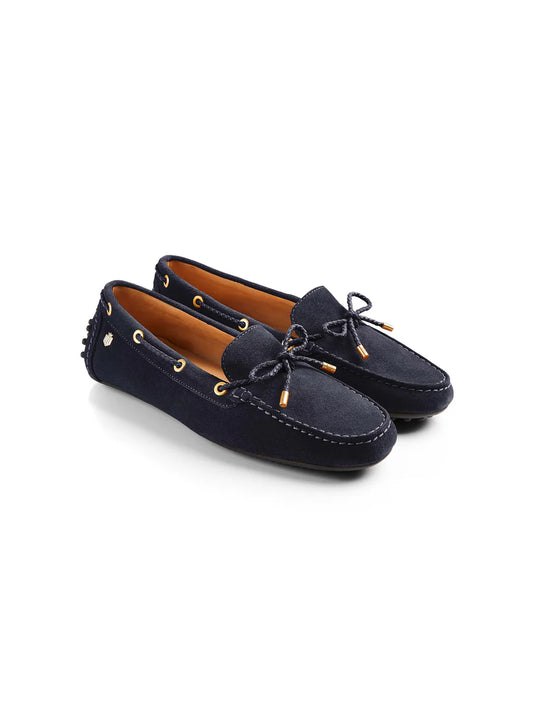 Henley Driver - Navy Suede