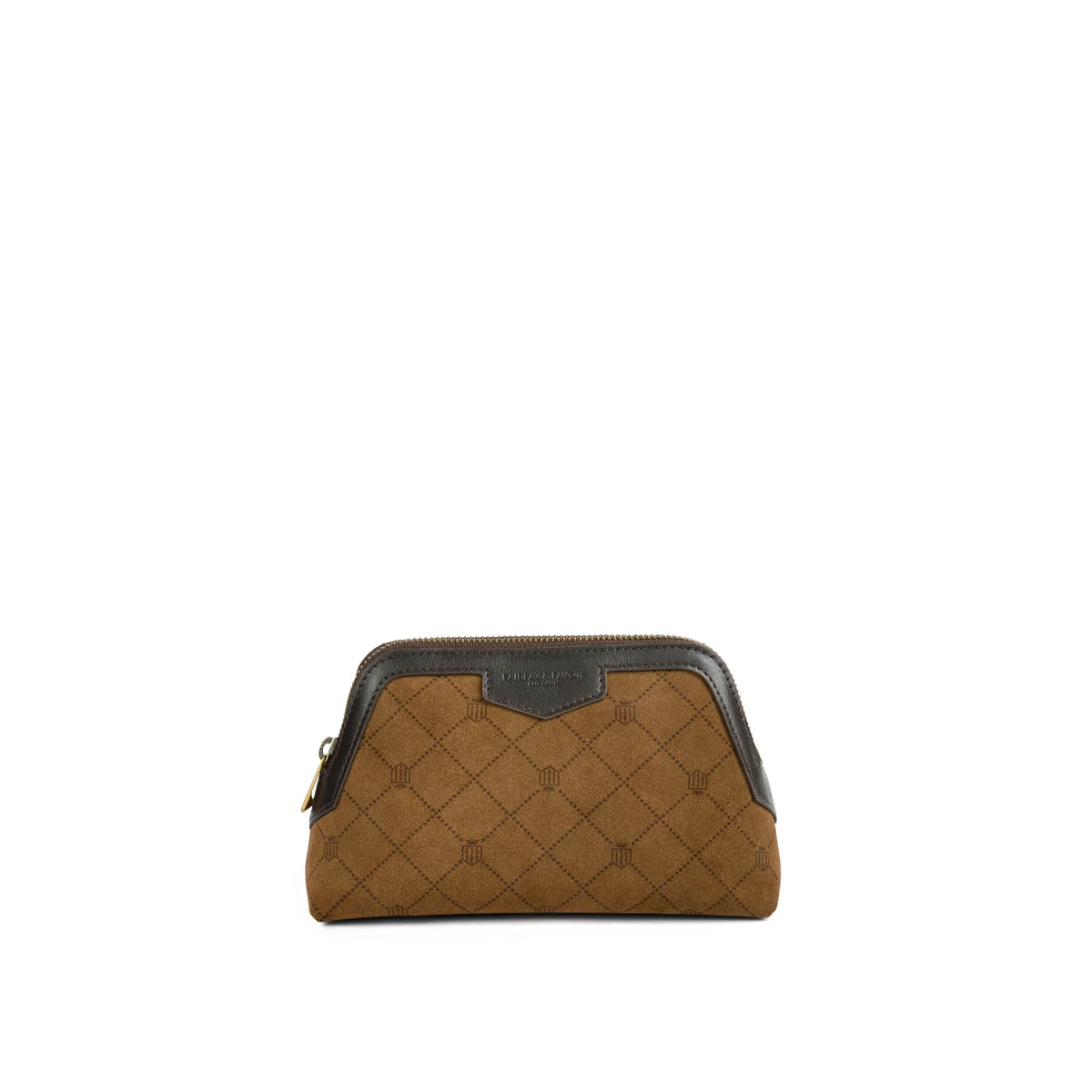 Bircham Pouch - Printed Tan Suede