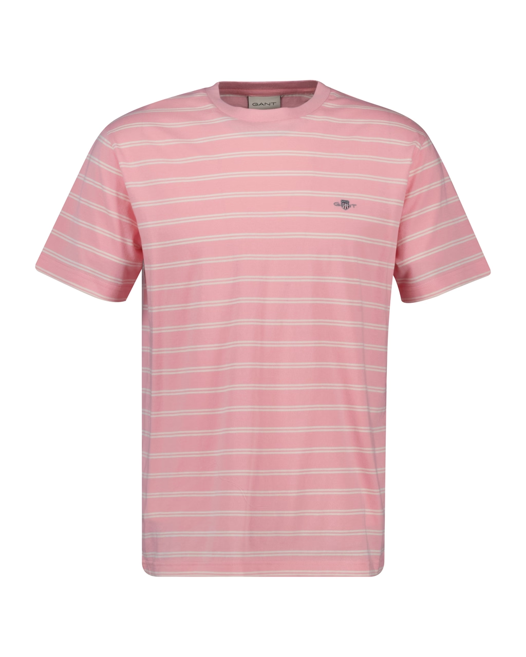 Men's Striped T-Shirt - Geranium Pink