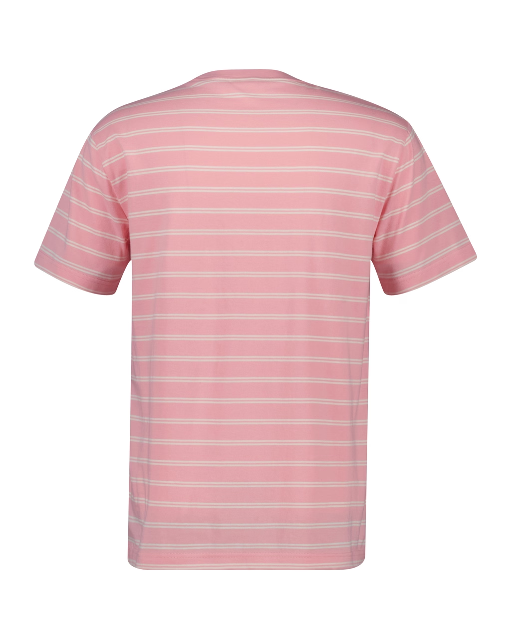 Men's Striped T-Shirt - Geranium Pink