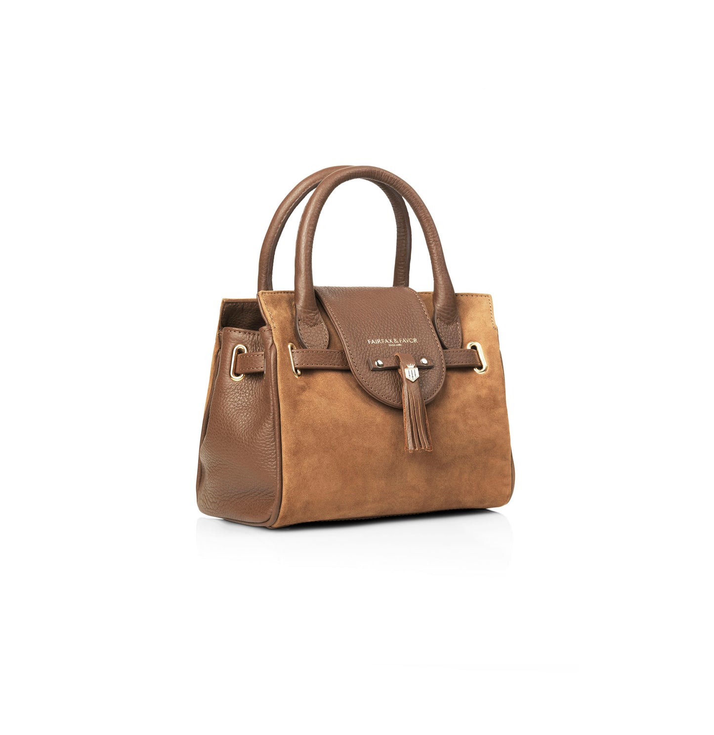 Mini Windsor Handbag - Tan Suede