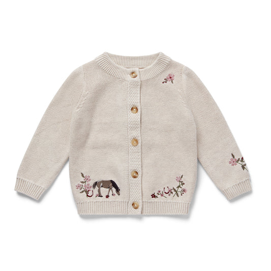 Horseshoe Floral Cardigan