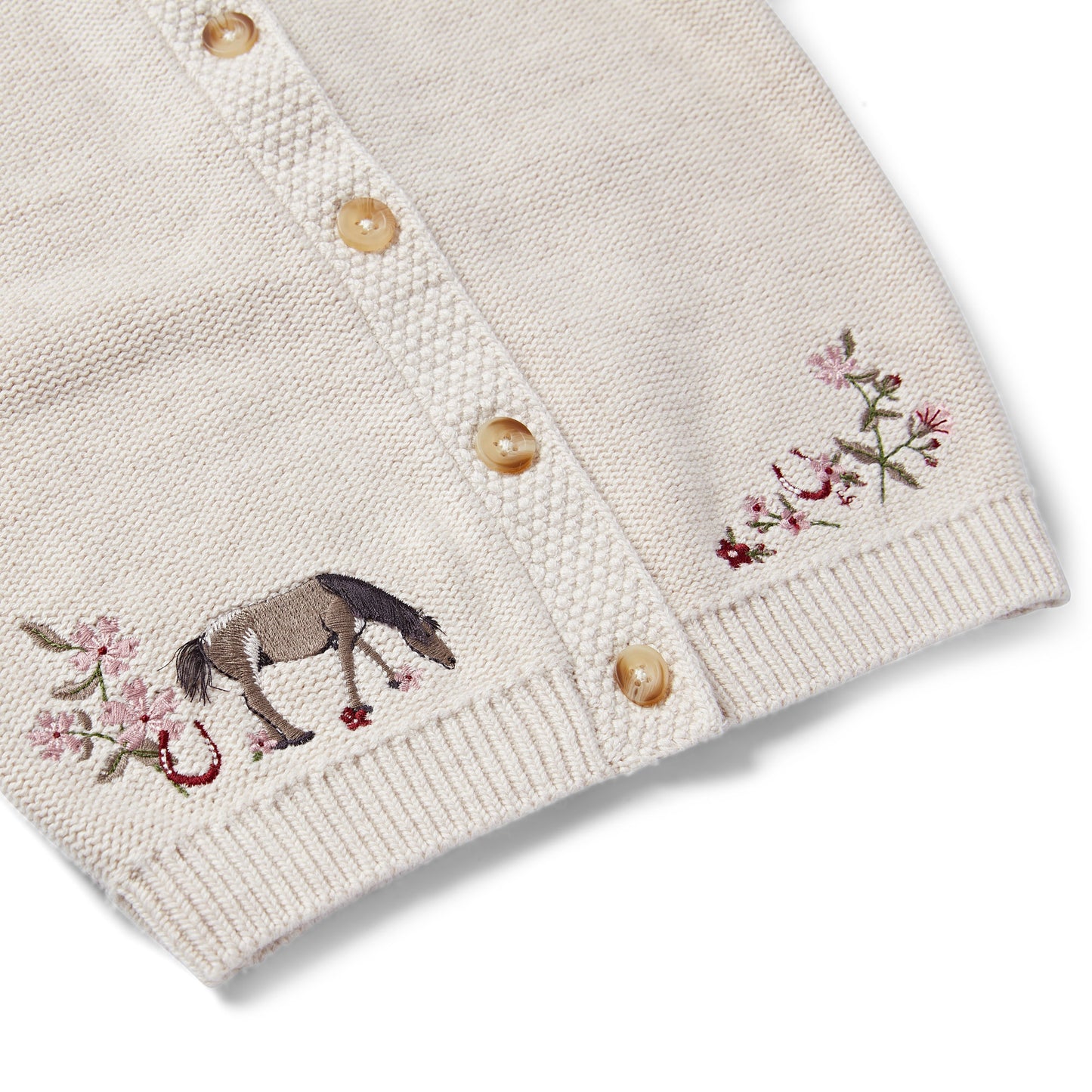 Horseshoe Floral Cardigan