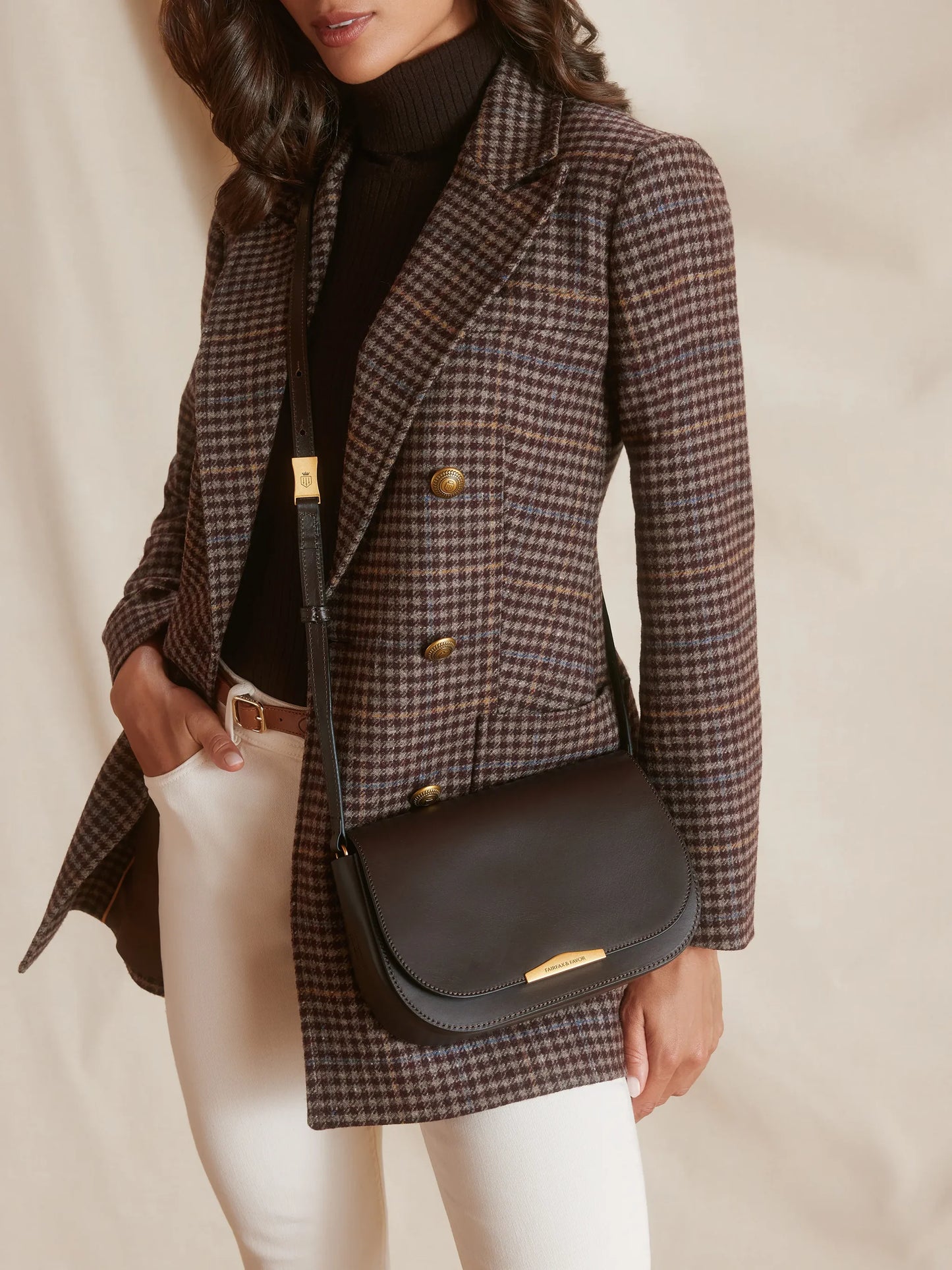 Rye Cross Body Bag - Mahogany Leather