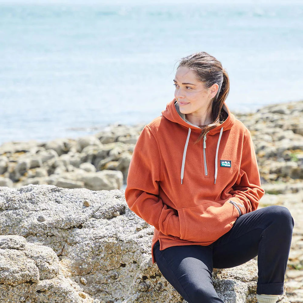 Women's Ballistic Fleece Hoodie - Russet