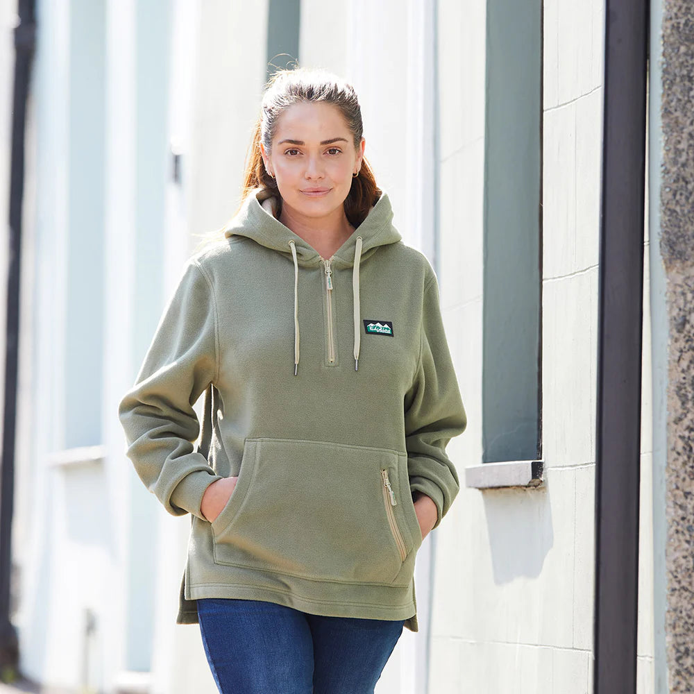 Women's Ballistic Fleece Hoodie - Khaki Green