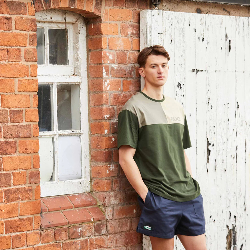 Unisex Backslider T-Shirt - Olive Multi