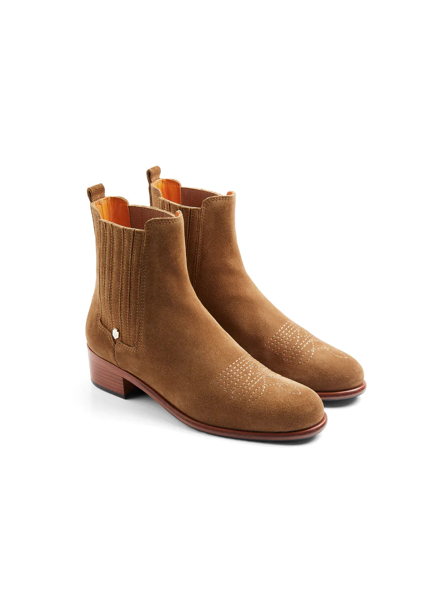 Rockingham Chelsea Boot - Tan Suede