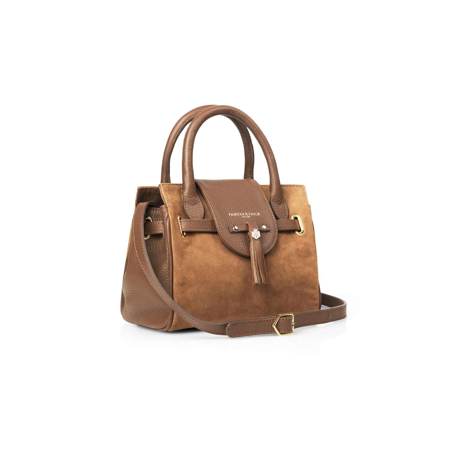 Mini Windsor Handbag - Tan Suede