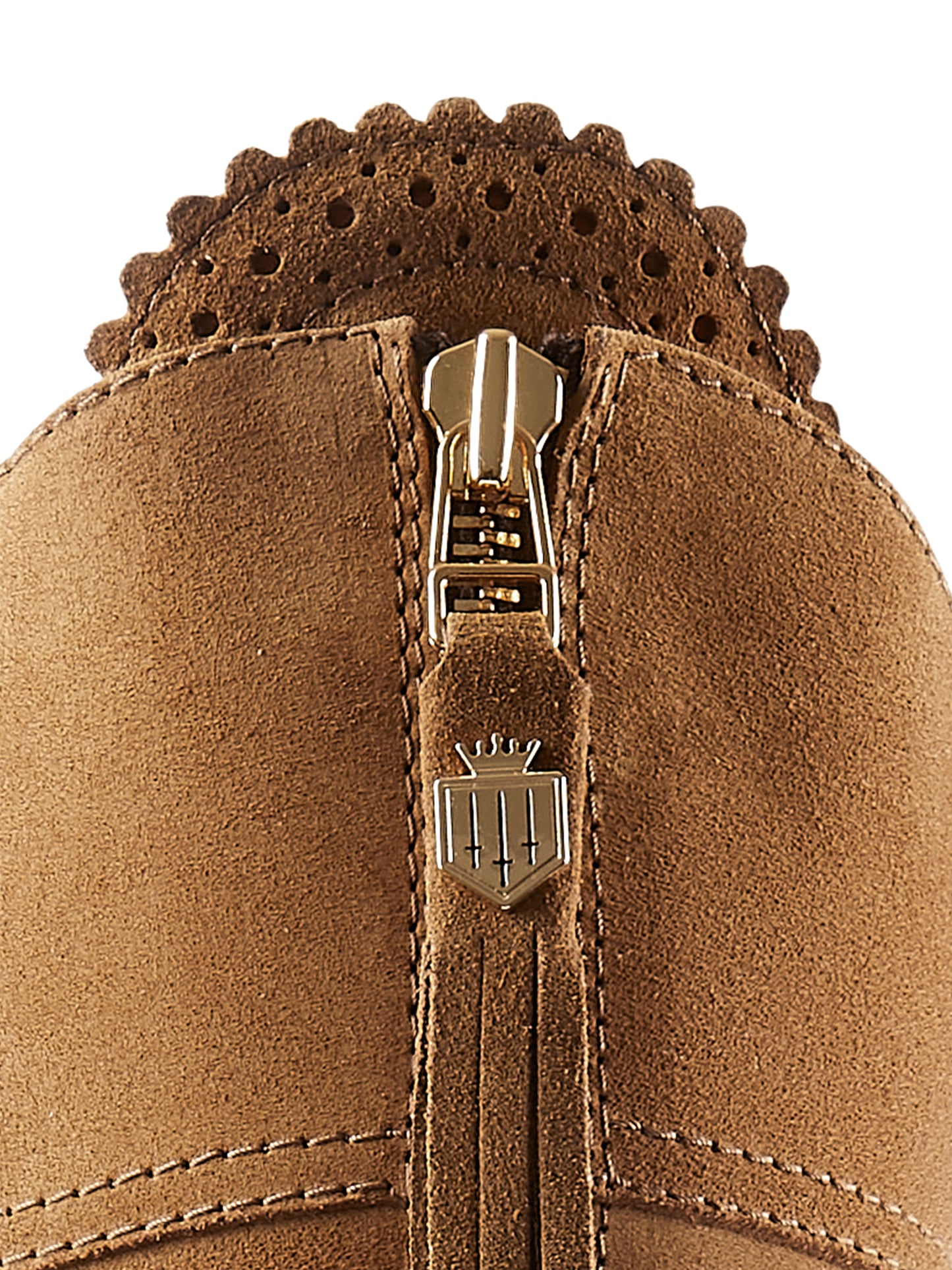 High Heeled Regina - Tan Suede (Sporting Fit)