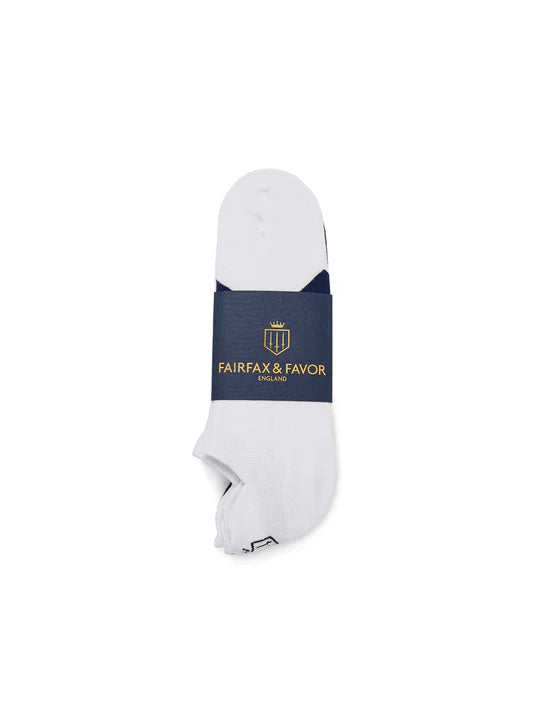 Signature Trainer Socks - White/Navy