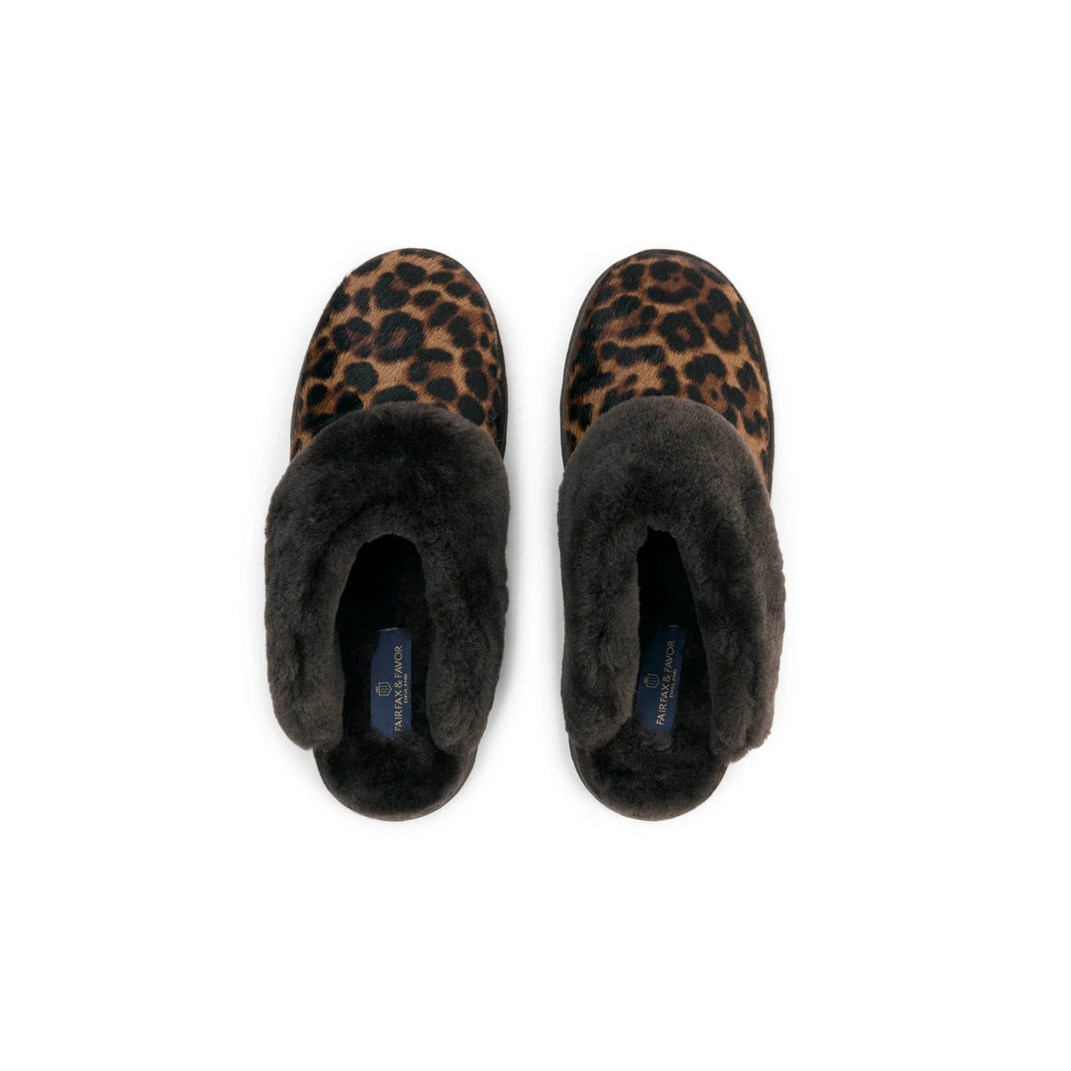 Glencoe Slippers - Leopard Haircalf