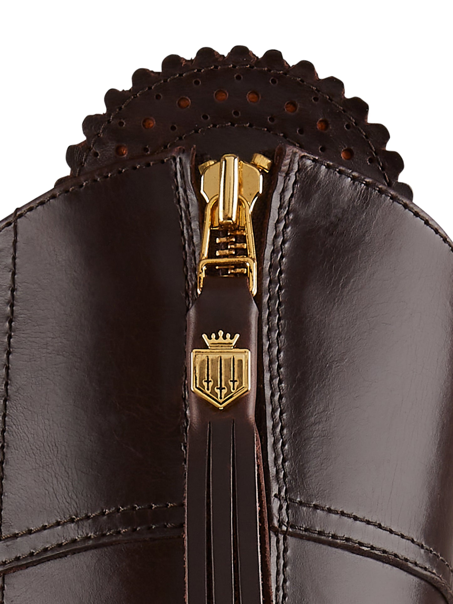 High Heeled Regina - Mahogany Leather