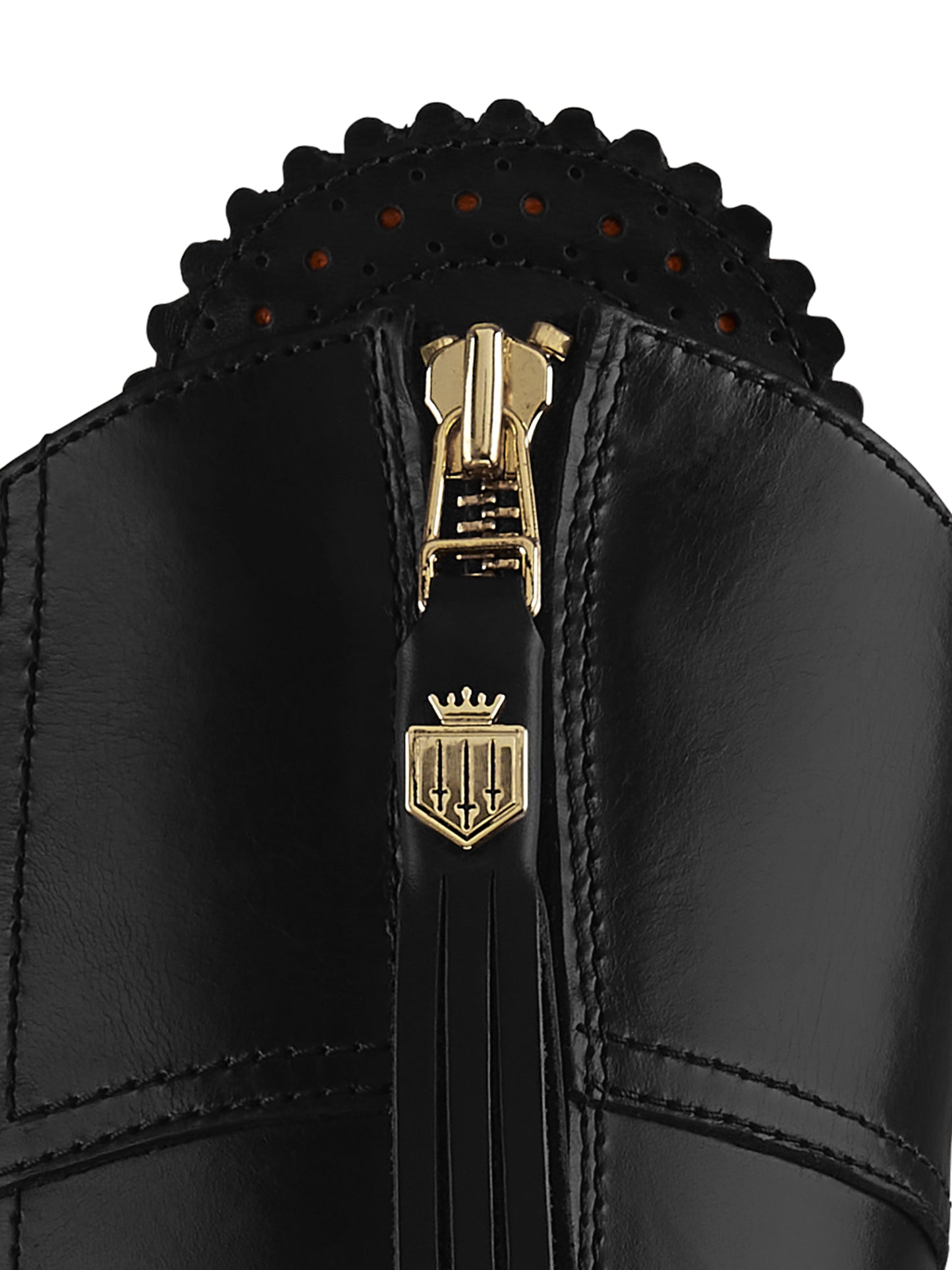High Heeled Regina - Black Leather