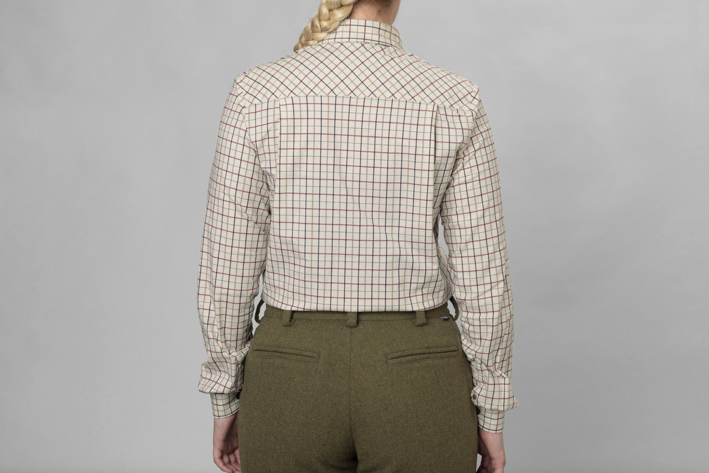 Kerry Shooting Shirt - Cabernet/Blue Check