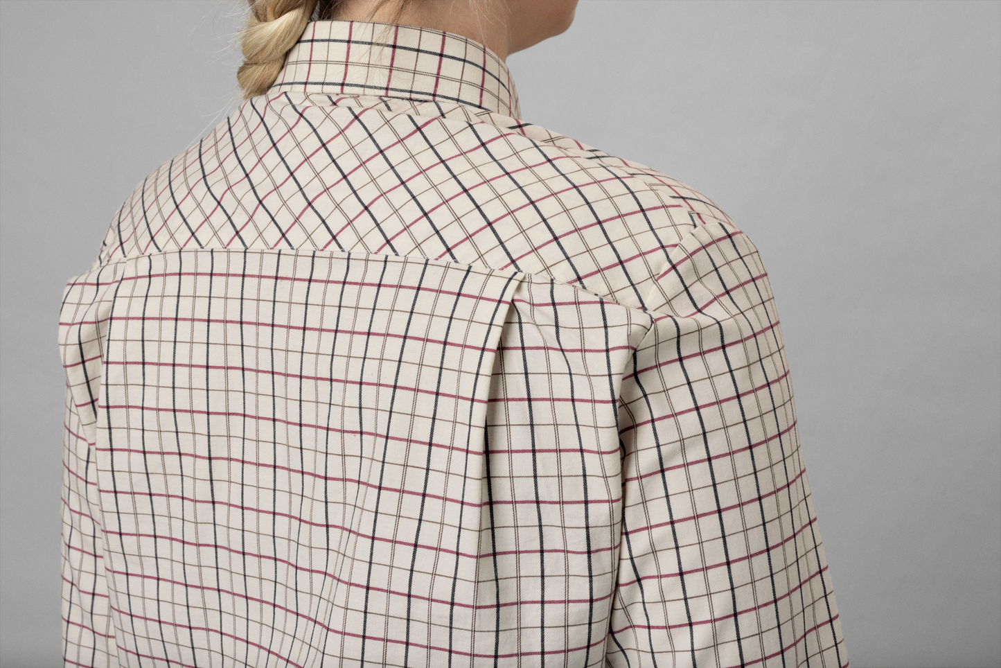 Kerry Shooting Shirt - Cabernet/Blue Check
