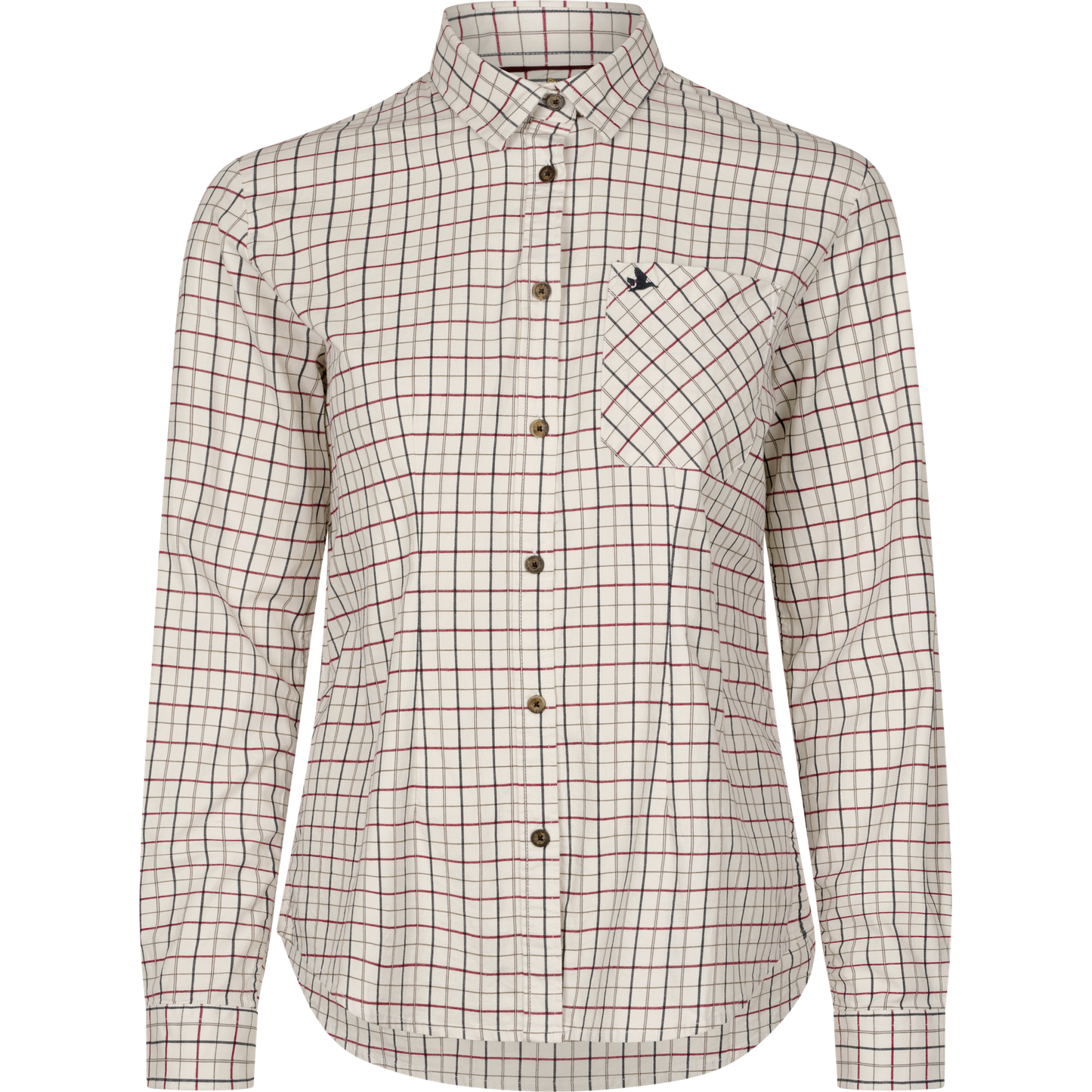 Kerry Shooting Shirt - Cabernet/Blue Check